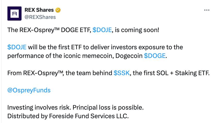 The launch of the first Dogecoin ETF could happen next week, an analyst predicts 2 image 15
